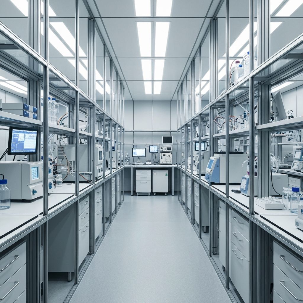 Freshly painted bedroom interior